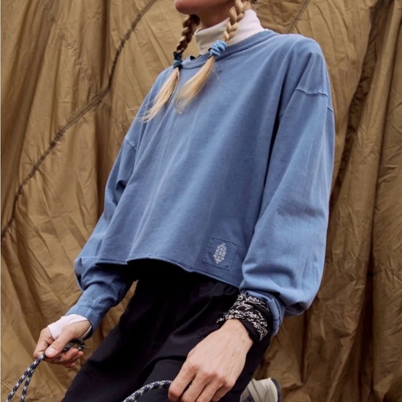 Free People FP Movement Inspire Layer Crew neckline long sleeve size xs - Picture 2 of 10